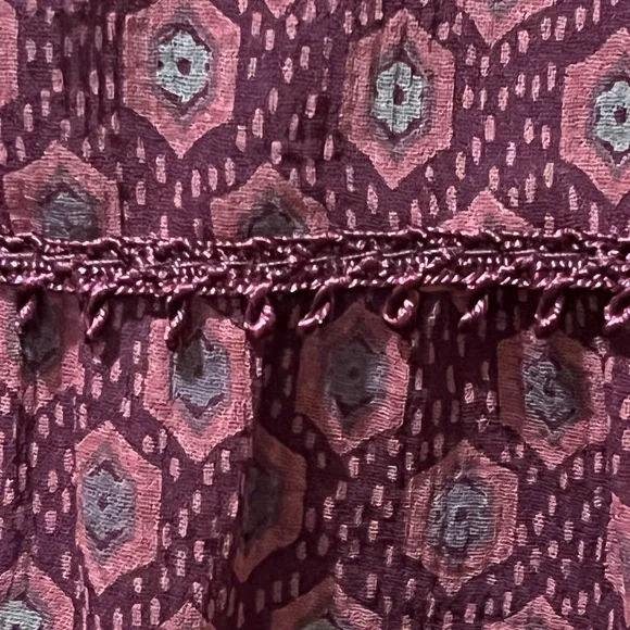 Free People Hexagon Print Knee length skirt - Picture 4 of 10